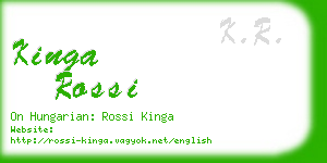 kinga rossi business card